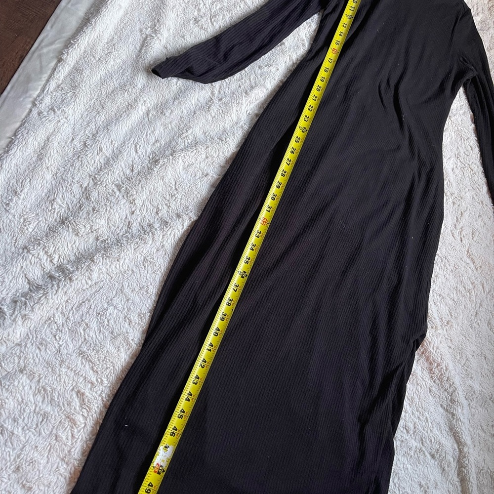 Black cozy maxi dress - Picture 2 of 7